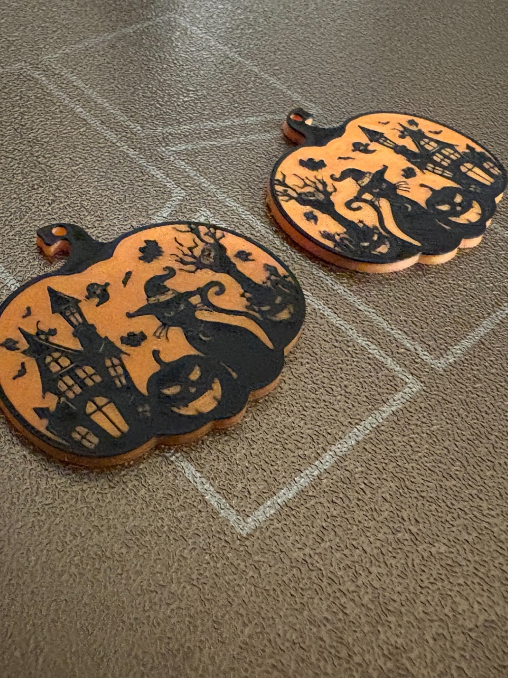 Spooky Halloween Scene Earrings